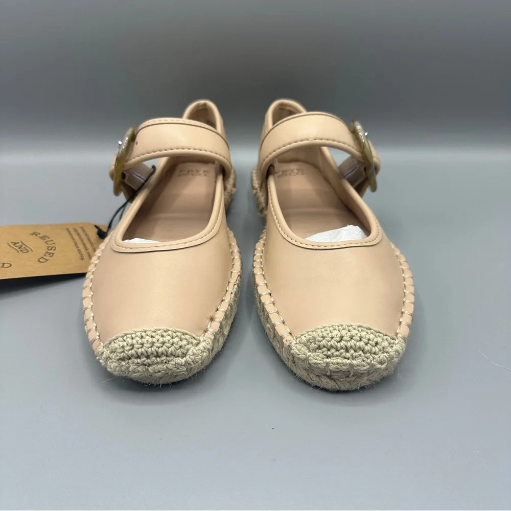 Frye and Co. Mary Jane Comfort Shoes Espadrille Flats Women’s Size 6.5 Nude